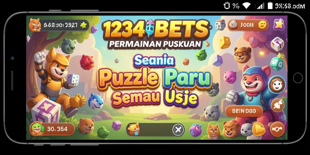 Tampilan gameplay yang menarik dari 1234BETS dengan puzzle yang menantang.