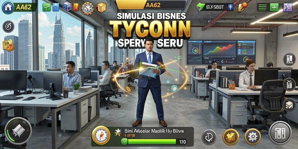 Tampilan permainan Tycoon yang menarik dan penuh strategi.