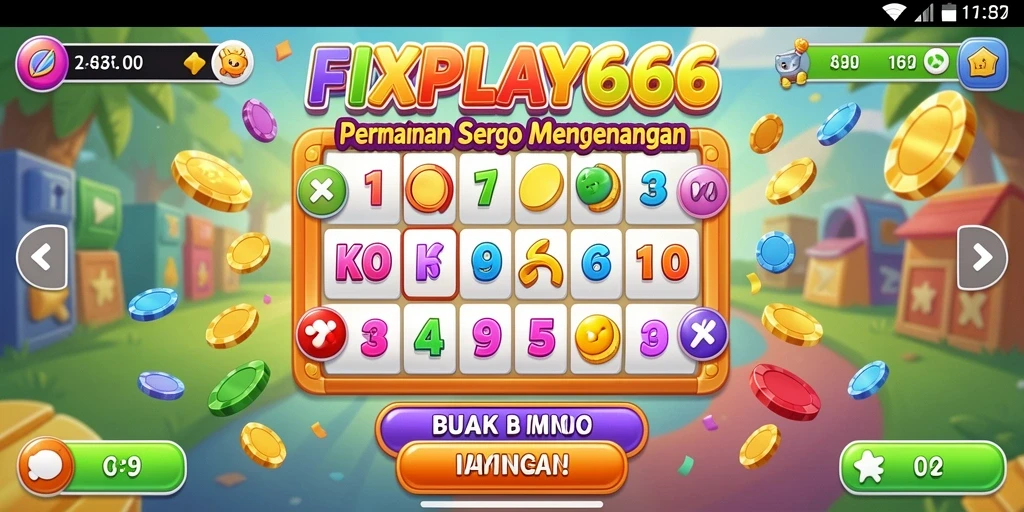 Screenshot utama FIXPLAY666 menampilkan gameplay Bingo yang seru.