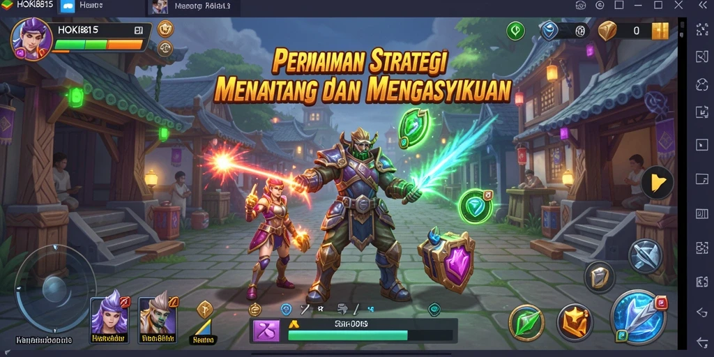 Tampilan gameplay HOKI8815 yang strategis dan menantang.
