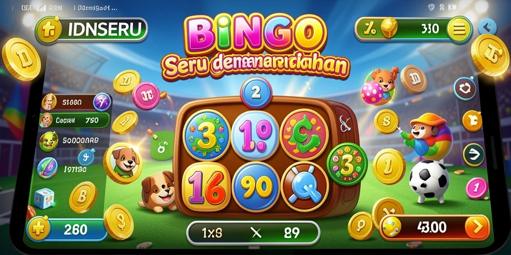 Screenshot gameplay IDNSERU yang menunjukkan suasana permainan Bingo.