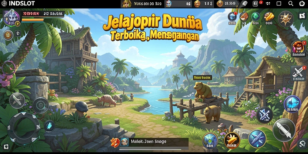 Tampilan gameplay INDSLOT yang menarik dalam dunia Open World.
