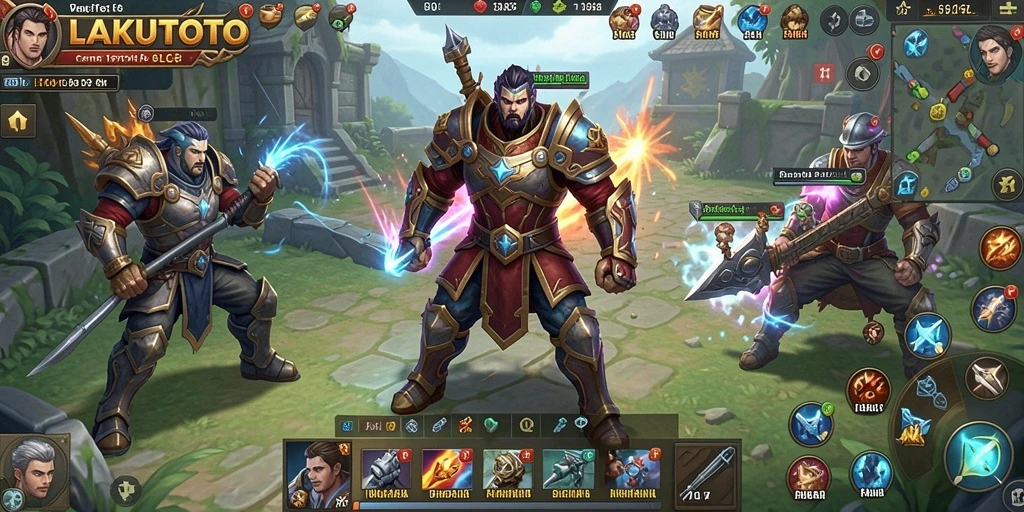 Tampilan gameplay menarik dari LAKUTOTO dengan elemen strategi yang dinamis.