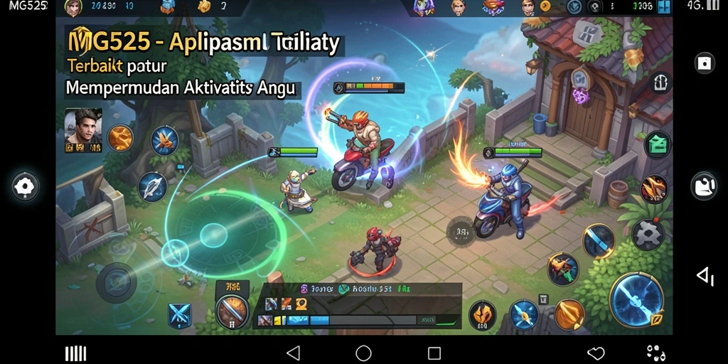 Tampilan antarmuka aplikasi MG525 yang memudahkan pengguna.