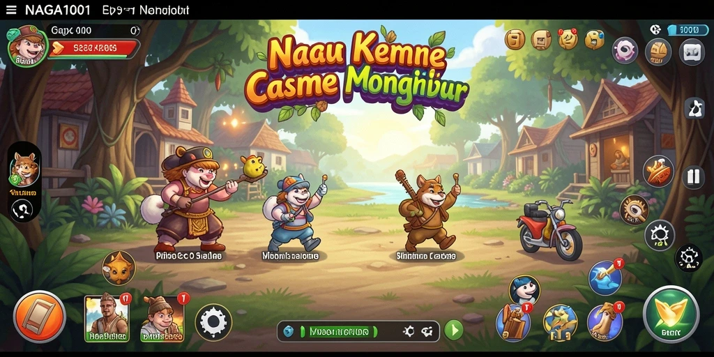 Screenshot utama NAGA1001 menunjukkan gameplay yang seru dan mengasyikkan.