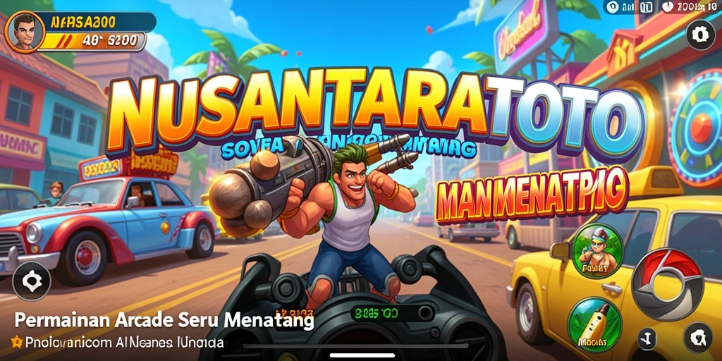 Screenshot gameplay NUSANTARATOTO yang menunjukkan aksi seru di arcade.