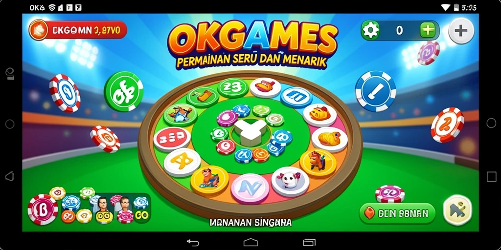 Tampilan seru permainan Bingo di OKGAMES dengan interaksi pemain.