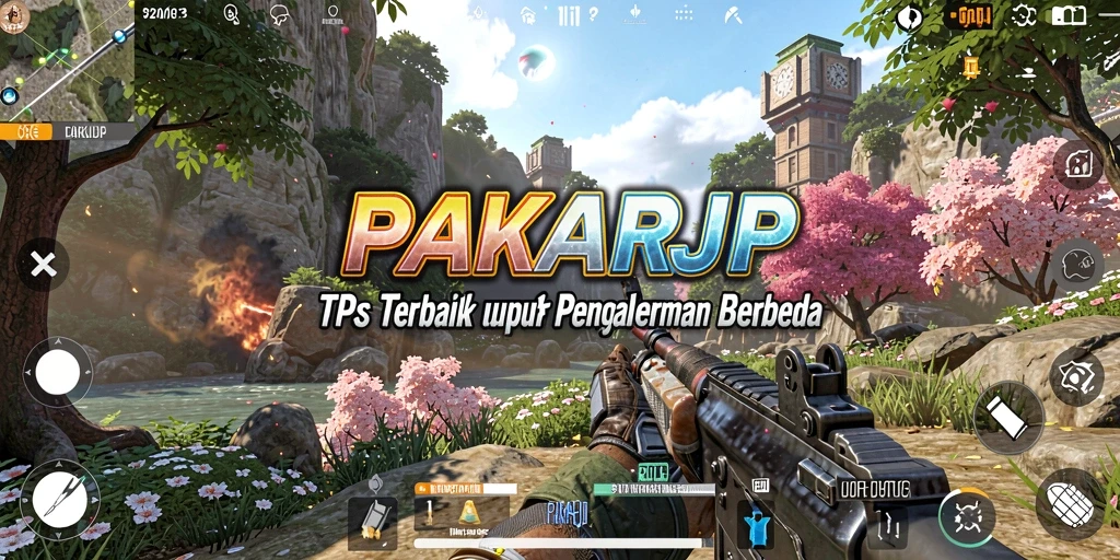 Tangkapan layar utama PAKARJP dengan aksi tembak-menembak yang seru.