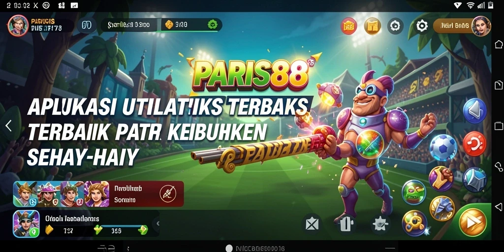 Tampilan utama aplikasi PARIS88 yang memudahkan pengguna mengatur kegiatan.