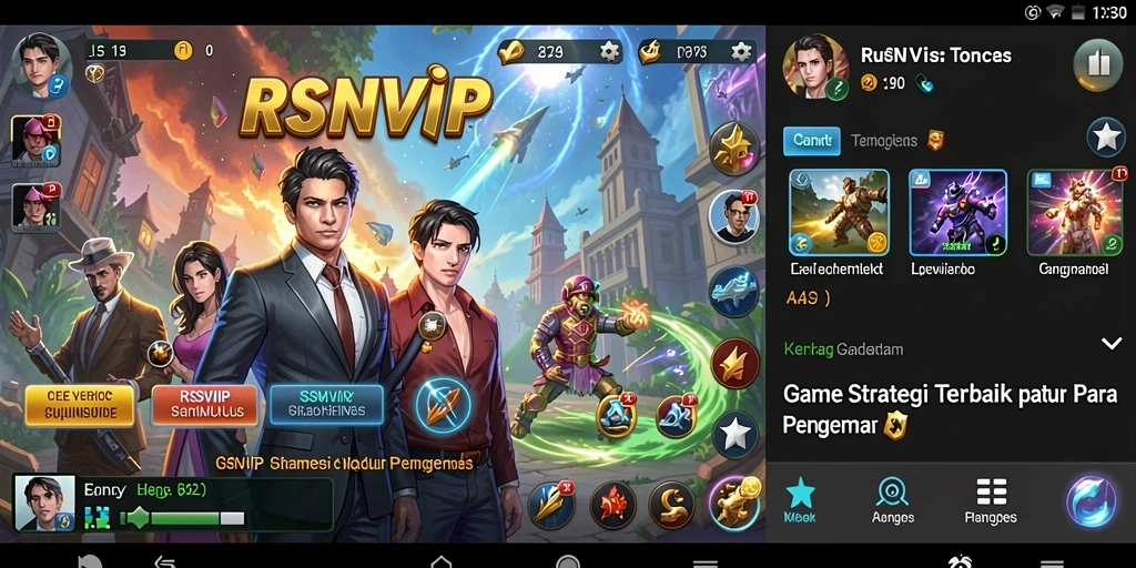 Tampilan gameplay RSNVIP yang memukau dan penuh strategi.