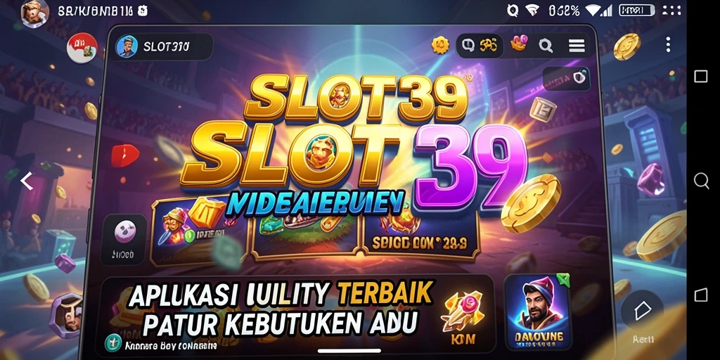 Screenshot utama SLOT39 menampilkan antarmuka aplikasi Utility yang intuitif.