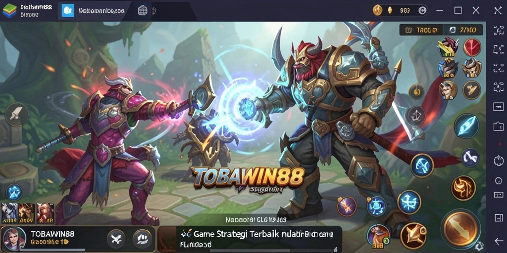 Tangkapan layar dari gameplay mendebarkan TOBAWIN88.