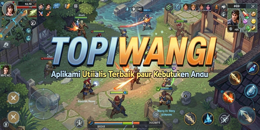Tampilan antarmuka utama TOPIWANGI yang sederhana dan intuitif.