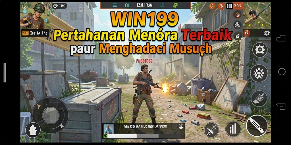 Tampilan gameplay WIN199 yang seru dan penuh aksi Tower Defense.