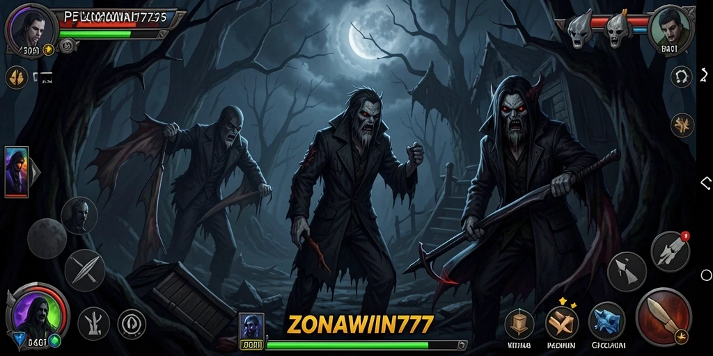 Tangkapan layar gameplay ZONAWIN777 menampilkan momen-momen ketegangan yang mendebarkan.