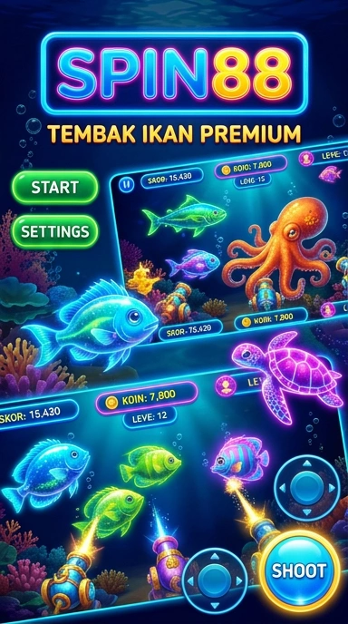 Tampilan antarmuka spin88 yang menarik dan sederhana.